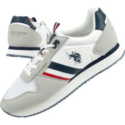 Buty sportowe U.S. Polo ASSN. M NOBIL006-WHI sv.šedá-bílá