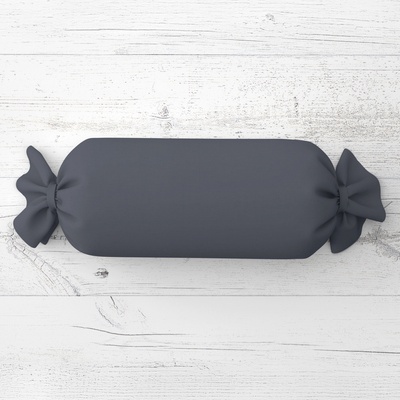 Biante Vankúš valec bonbon Rongo RG-017 Tmavo sivý 15x40