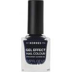 KORRES Лак с гел ефект с бадемово масло, Korres Gel Effect Nail Colour 88 Steel Blue 11ml