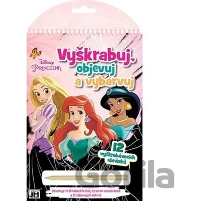 Vyškrabuj objevuj vybarvuj Disney Princezny