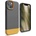 elago Glide Case - удароустойчив силиконов (TPU) калъф за iPhone 13 (тъмносив-жълт)