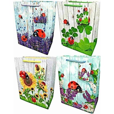 Dárková taška berušky A4 32 × 26 × 12 cm – mix motivů