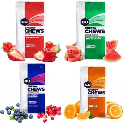 GU Energy Chews Strawberry 60 g