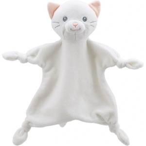 The Puppet Company - Бебешка кърпа за гушкане Коте, серия Wilberry ECO Comforters