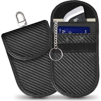 Tech-Protect Калъф за блокиране на RFID сигнал от Keyless Go ключ от Tech-Protect KLR100 Pouch - Carbon (5906302376995)