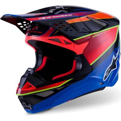 Alpinestars Supertech M10 ERA Modrá/Červená/Žltá fluo lesklá
