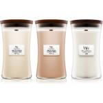 WoodWick Linen, Tea & Sea Salt set подаръчен комплект
