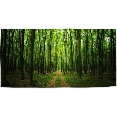 Sablio Ručník s potiskem Cesta v lese 50 x 100 cm