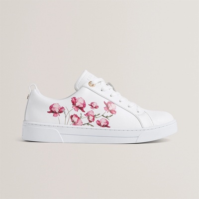 Ted Baker Маратонки Ted Baker Ted Print Trainer - White