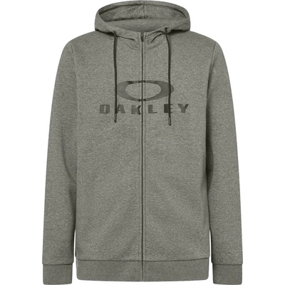 Oakley Мъжко яке за тренировка Oakley Bark Full Zip Hoodie 2.0 Training jacket - New Athletic Grey - размер M (003-3531-0412)