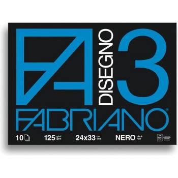 Fedrigoni Блок за рисуване Disegno 3, 24 x 33 cm, 125 g/m2, ч (1575120023)