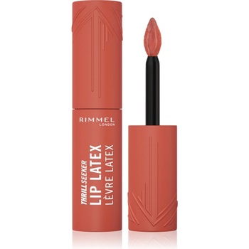 Rimmel Thrill Seeker Lip Latex течно червило цвят 200 So Peachy 6ml