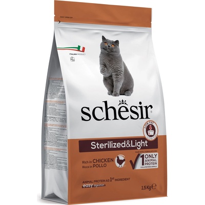 Schesir Cat Sterilized Kuřecí s rýží 1,5 kg