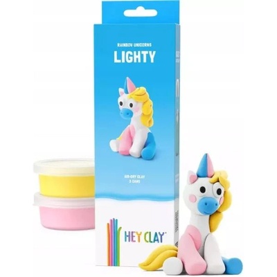 TM Toys Hey Clay: Фигура на еднорог Лайти (HCL30136CEE)