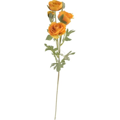 Umelý kvet iskerník (Ranunculus) žltý 66 cm
