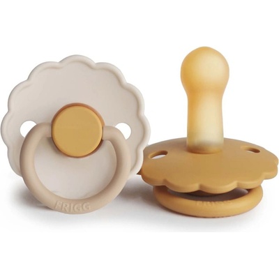 FRIGG Daisy Size 2: 6-18 months биберон Chamomile/Honey gold 2 бр