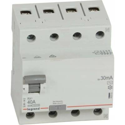 Legrand RX proudový chránič 4P 40A 0,03A typ AC P304 402063