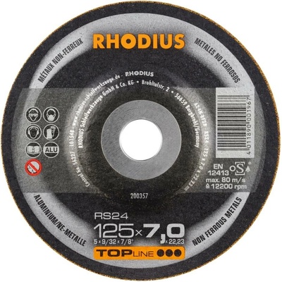 RHODIUS Brusný kotouč RS24 125 x 7,0 x 22,23 TOPline 200357