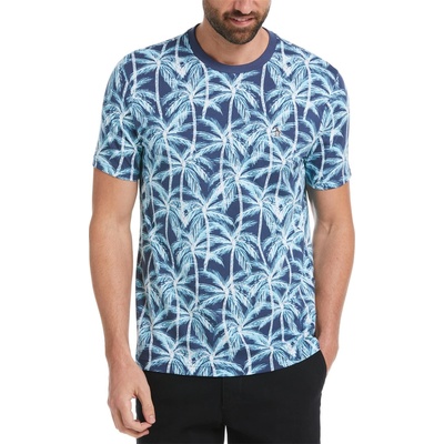 Original Penguin Тениска Original Penguin Men's Jersey Palm Regular Fit T-Shirt - Sargasso Sea