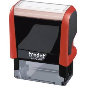 TRODAT Печат TRODAT Printy 4.0 4912 огнен червен корпус черен тампон 4912P/F (4912-PS-FK)