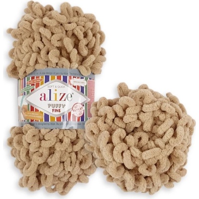 Alize Puffy Fine 415 svetlá hnedá