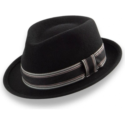 Krumlovanka vlstěný klobouk porkpie Fa-56062 černý