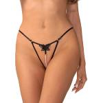 Obsessive Selisme Crotchless Thong Black XXL/3XL
