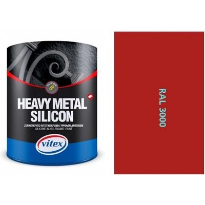 Body Vitex Heavy Metal Silikon 750 ml Červená
