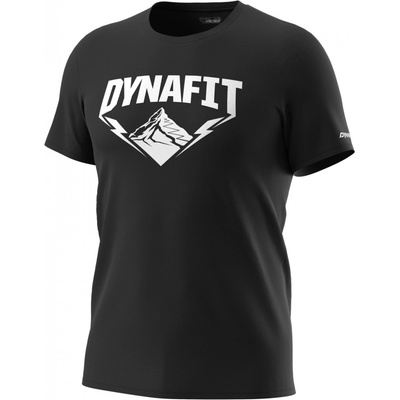 Dynafit pánske tričko Graphic Co S/S Tee biele čierne