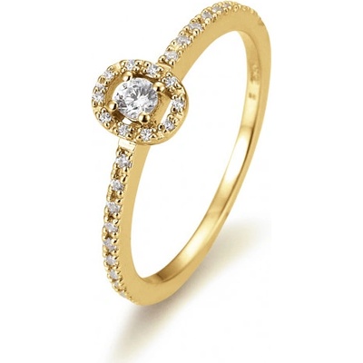 Sofia Diamonds Prsten žluté zlato s diamanty BE41 05801 Y