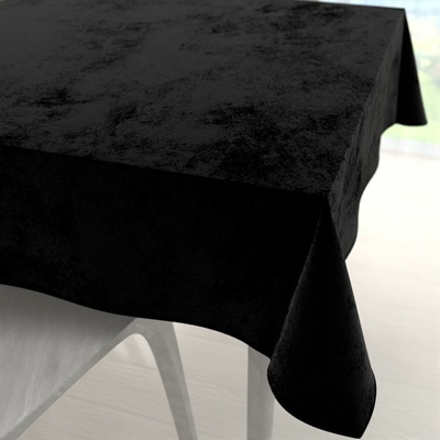 Biante Veľký zamatový štvorcový obrus Velvet Prémium SVP-041 Čierny 210x210 cm