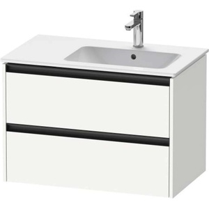Duravit Ketho. 2 - Шкафче за умивалник 55x81x48 см, 2 чекмеджета, матово бяло K25268018180000 (K25268018180000)