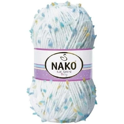 Nako Pletací příze Nako Kar Tanesi Baby 60309 - modro bílá