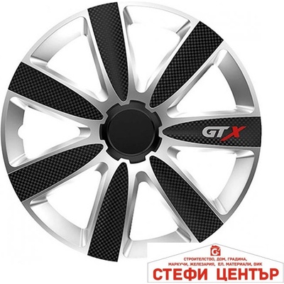 Versaco Тасове за джанти 16'' Versaco Carbon GTX - Black / Silver (56313)