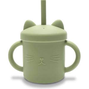 MyFRIEND СИЛИКОНОВА ЧАША ДРЪЖКИ+СЛАМКa natural fresh green (10230660004)