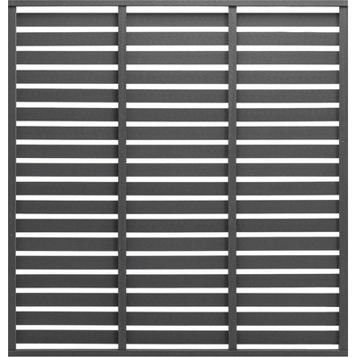 vidaXL Plotový dílec WPC 180 x 180 cm šedý