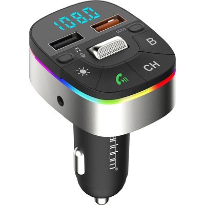 Earldom FM Трансмитер Earldom ET-M74, Bluetooth, USB, Micro SD, QC 3.0, Черен - 17720 (17720)