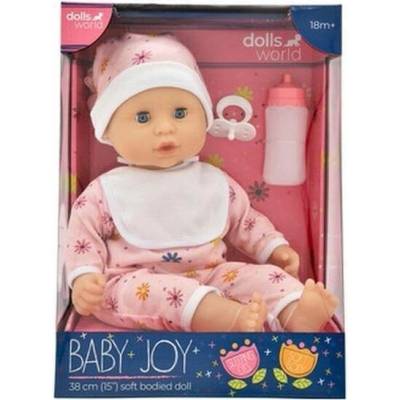 Dolls World Baby Joy 38 cm Pruhované oblečení