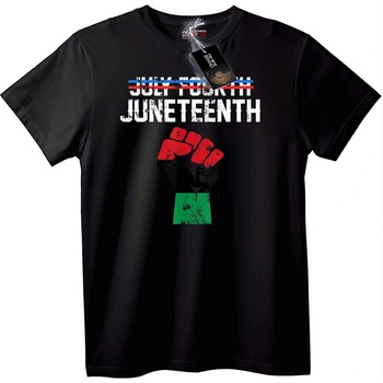 NOONEBRAND Тениска July 4th & Juneteenth - XS, Black