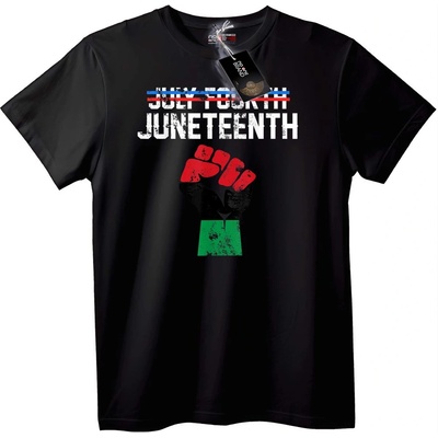 NOONEBRAND Тениска July 4th & Juneteenth - XS, Black
