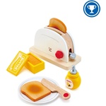 Hape Игрален комплект, Hape, Дървен тостер, 8 части (H3148)