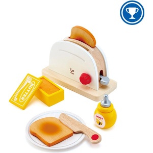 Hape Игрален комплект, Hape, Дървен тостер, 8 части (H3148)