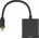 MicroConnect Mini Displayport-HDMI 1.2, M-F 15 cm, Black, with Audio Passive gold plated