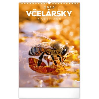 NOTIQUE Nástěnný Včelársky kalendár 33 x 46 cm 2026