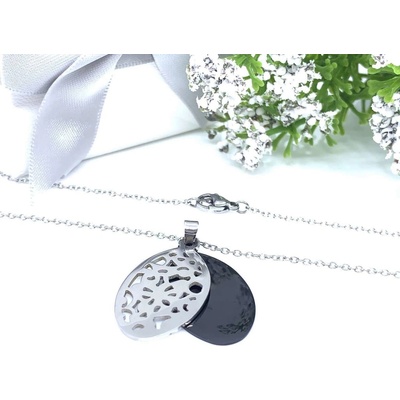 Jan Kos Jewellery Řetízek s přívěskem z oceli 12101811