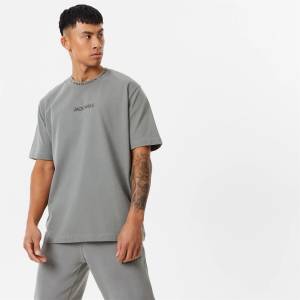 Jack Wills Мъжка тениска Jack Wills Jacquard T-Shirt Mens - Washed Khaki