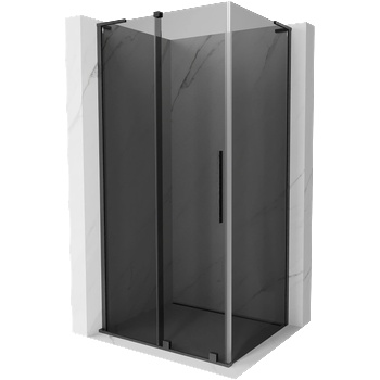 Mexen Velar L плъзгаща се душ кабина 100 х 80 см, графит, полиран Gun Gray - 871-100-080-43-66 (871-100-080-43-66)