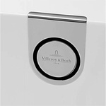 Villeroy & Boch - Комплект за оттичане и прелив на вана с кранче за пълнене, хром/бяло UPCON0138 (UPCON0138)