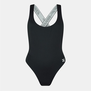Off White Women's Scoop Neck Swimsuit - Black - sportihobi - 226,86 лв