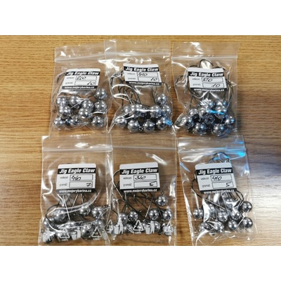 Mojerybarina Jigové hlavičky baz nálitku New Eagle Claw vel.1 3,5g
